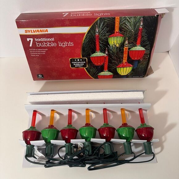 sylvania Other - Sylvania Traditional Bubble Christmas Lights (7 count) New in Box